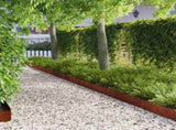 Lawn Edging 10 pcs 103 x 20 cm Steel Rusty 8008690