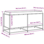 ZNTS Garden Planter 100x40x50 cm Impregnated Wood Pine 847037