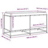 ZNTS Garden Planter 100x40x50 cm Impregnated Wood Pine 847037