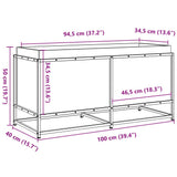 Garden Planter 100x40x50 cm Impregnated Wood Pine 847037