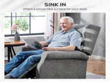 Power Lift Recliner Armchair, Electric Lift Chair for Elderly, Fabric Riser and Reclining Chair with T3398P555091