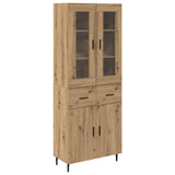 Highboard with Drawer 2 pcs Artisan Oak Engineered Wood 3416024
