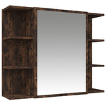 ZNTS 3 Piece Bathroom Cabinet Set Smoked Oak Engineered Wood 3187606