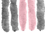 Insect Curtain Chenille Silver Grey and Pink 90 x 200 cm 42034439