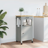 Kitchen Trolley MONZA 48x40x88.5 cm Solid Wood Pine 376089