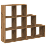 Room Divider Bookcase 3-Tier Artisan Oak 137.5x29x103.5 cm Engineered Wood 857984