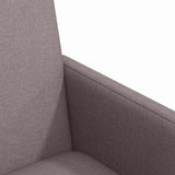 Dining Chairs with Wheels 2 pcs Taupe 57 x 66 x 94 cm Fabric 42017813