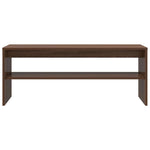 ZNTS TV Cabinet Brown Oak 100x40x40 cm Engineered Wood 859124