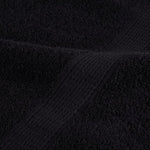 6 Piece Premium Towel Set SOLUND Black 600 gsm 137565