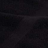 6 Piece Premium Towel Set SOLUND Black 600 gsm 137565