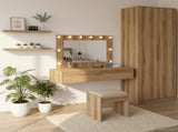 Dressing Table Brown 100 x 40 x 70 cm Engineered Wood 865243