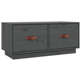TV Cabinet Grey 80x34x35 cm Solid Wood Pine 818242
