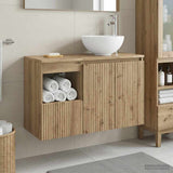 Bathroom Furniture Set 2 pcs Artisan Oak Engineered Wood 3404043