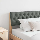 Upholstered Headboard Dark Grey 180 cm Solid Pine Wood 879160