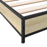 Bed Frame without Mattress Sonoma Oak 120x200 cm 845152