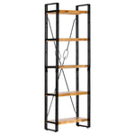5-Tier Bookcase 60x30x180 cm Solid Mango Wood 286582