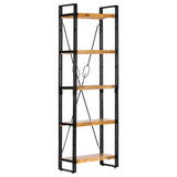 5-Tier Bookcase 60x30x180 cm Solid Mango Wood 286582