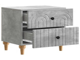 Bedside Cabinet Concrete Grey 43 x 34.5 x 48 cm Engineered Wood 894071