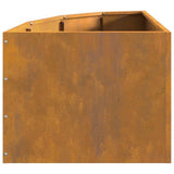 Corner Planter Rusty 45 x 45 x 35 cm Weathering steel 883653