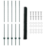 Welded Wire Fence 10 x 1.4 m PVC-Coated Steel Green 3336691