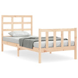 Bed Frame without Mattress 90x200 cm Solid Wood Pine 3192086