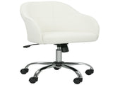 46-56 cm Velvet-feel Office Chair - Cream T3398P377437