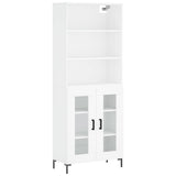 Highboard White 69.5x34x180 cm Engineered Wood 3189317
