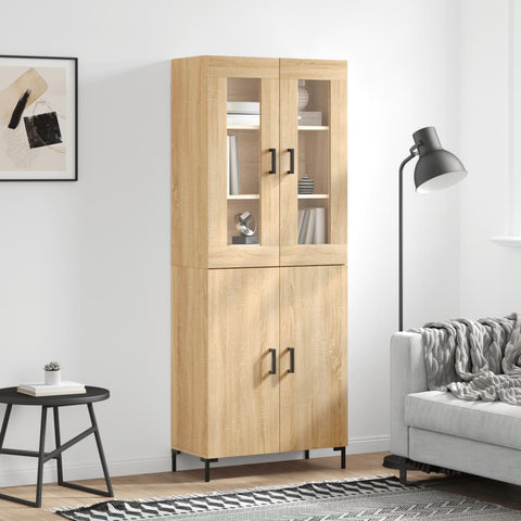 Highboard Sonoma Oak 69.5x34x180 cm Engineered Wood 3198212