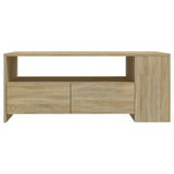 ZNTS Coffee Table Sonoma Oak 102x55x42 cm Engineered Wood 810920