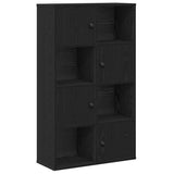 Bookcase Black Oak 60x24x101.5 cm Engineered Wood 860392