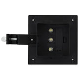 Outdoor Solar Lamps 6 pcs LED Square 12 cm Black 44468