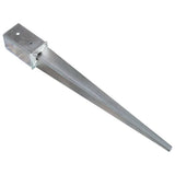Ground Spikes 6 pcs Silver 8x8x76 cm Galvanised Steel 145408