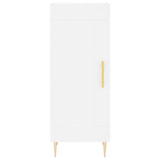 Highboard White 34.5x34x180 cm Engineered Wood 3199481