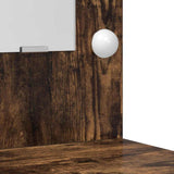 Dressing Table Set with Drawer 3 pcs Smoked Oak Engineered Wood 3334285