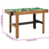 4 Feet Billiard Table 122x61x76 cm Brown 91948