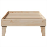 Bed Frame without Mattress 90x200 cm Solid Wood Pine 855364