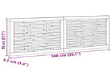 Bed Headboard Natural Solid Teak Wood 42024555