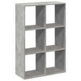 Room Divider Bookcase Concrete Grey 69,5x29x103,5 cm Engineered Wood 858015