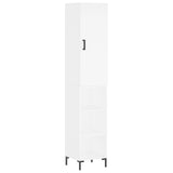 Highboard White 34.5x34x180 cm Engineered Wood 3198977