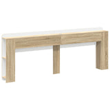 Headboard Cabinet with Storage Sonoma Oak Engineered Wood 8001239