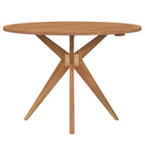 Garden Table Round 110x75 cm Solid Wood Acacia 367835