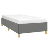 Bed Frame without Mattress Dark Grey 100x203 cm Twin XL Fabric 347201