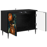 TV Cabinet LOCHEM 69 x 33 x 50.5 cm Black Oak Engineered Wood 8007010