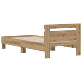 Bed Frame Artisan Oak 75 x 190 cm Engineered Wood 8003737
