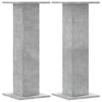 Plant Stands 2 pcs Concrete Grey 30x30x80 cm Engineered Wood 3307867