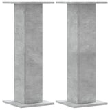 Plant Stands 2 pcs Concrete Grey 30x30x80 cm Engineered Wood 3307867