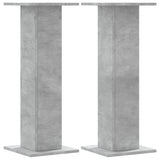 Plant Stands 2 pcs Concrete Grey 30x30x80 cm Engineered Wood 3307867