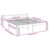 Bed Frame Natural wood Solid pine wood Super King Bed Frame 810629