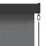 Roller Blind Light Grey 180 x 250 cm Fabric and Aluminum 42037199