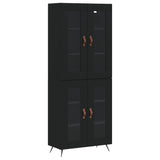 Highboard Black 69.5x34x180 cm Engineered Wood 3198250